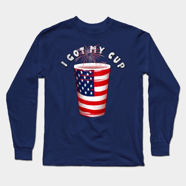 Independence Cup Long Sleeve T-Shirt by asaiphoto